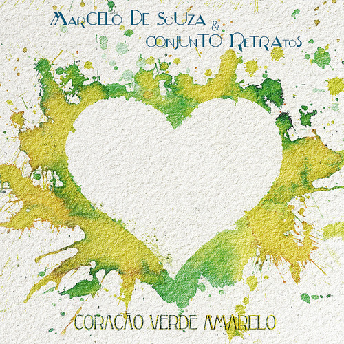 Capa de Coração Verde Amarelo